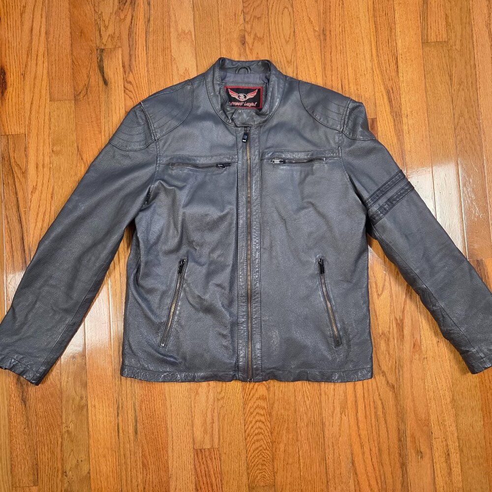 Street Legal Leather Motorcycle Jacket L